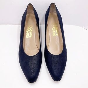 {Ferragamo} Suede Pumps
